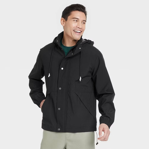 Men hooded rain coat - men,